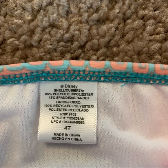 Disney Moana Swimsuit Girls Size 4T - Picture 3 of 7